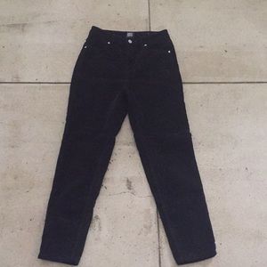 Black corduroy pants